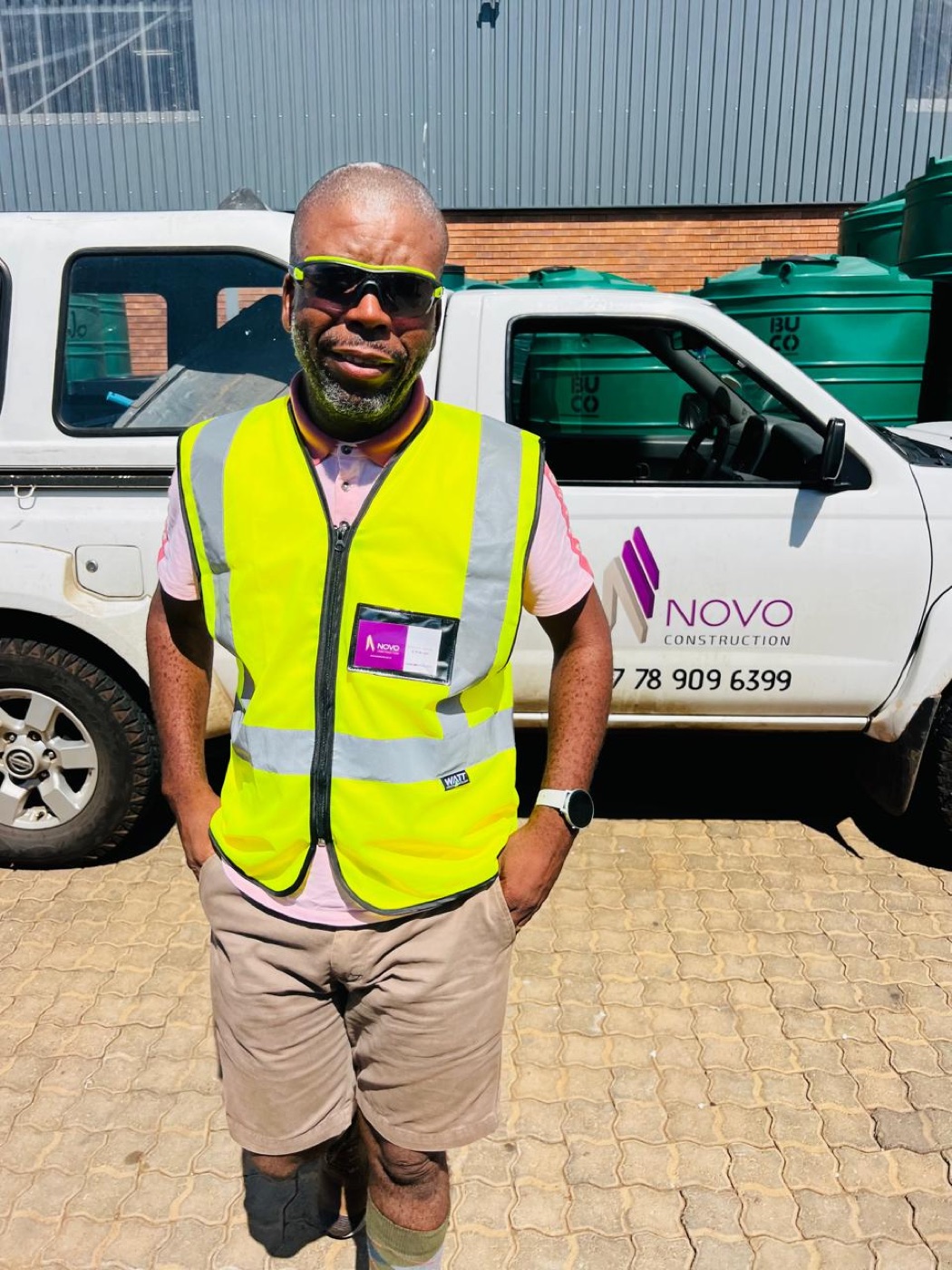 Novo Construction team completing a project