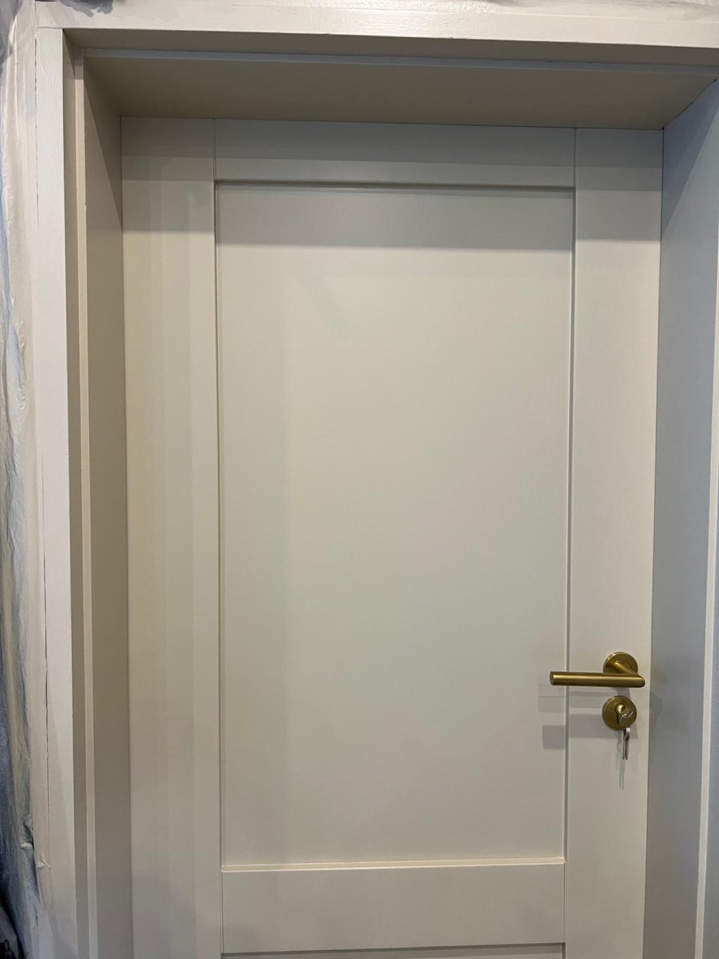 Fire-rated door and hardware